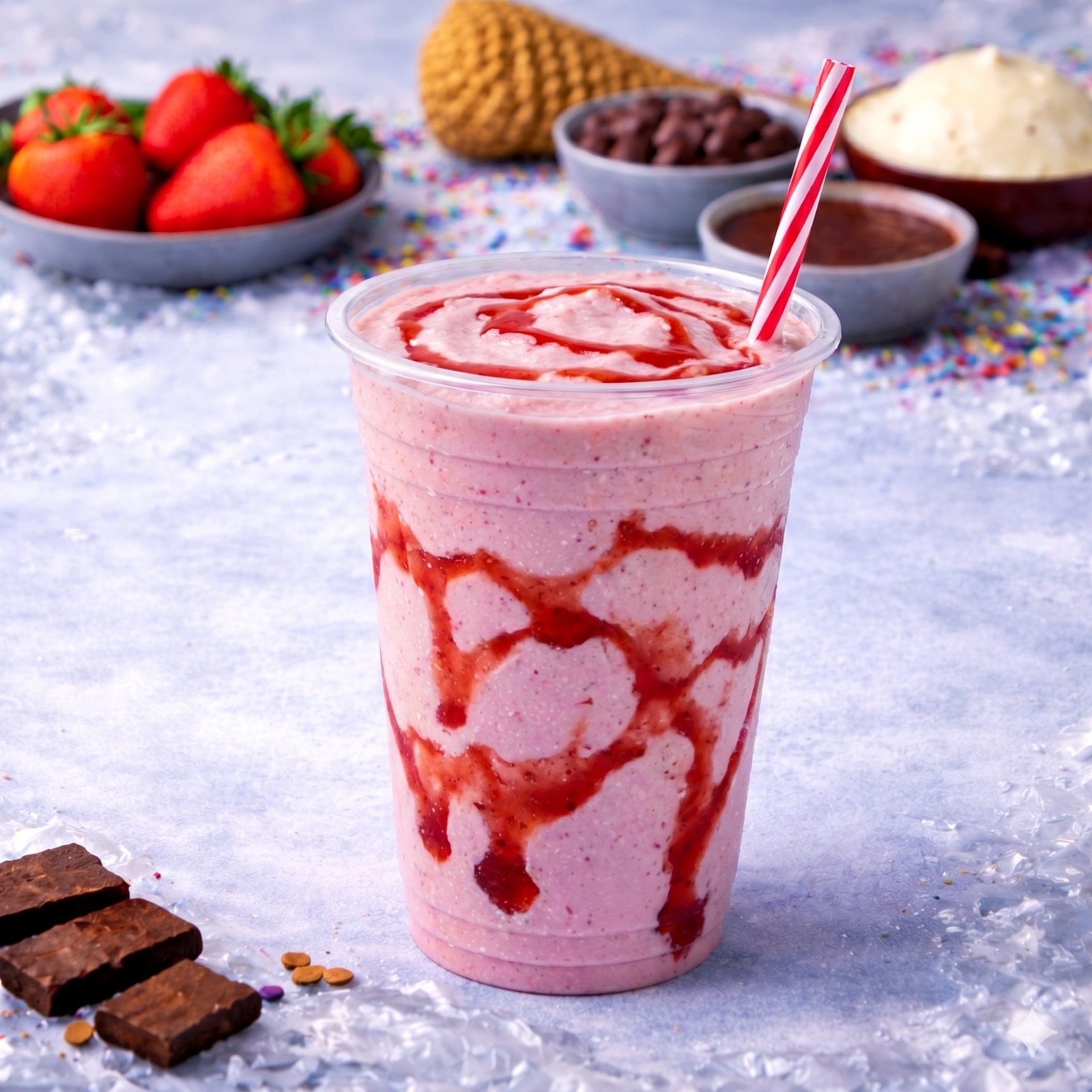 Malteada de fresa 1 lt.